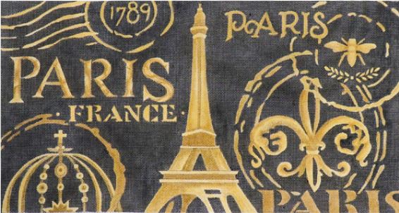 click here to view larger image of Paris in Black (hand painted canvases)
