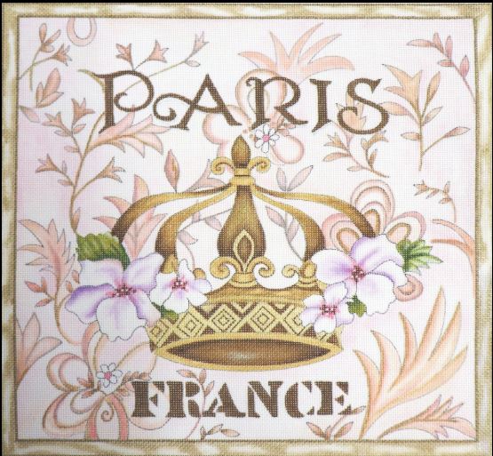 click here to view larger image of Paris Crown (hand painted canvases)