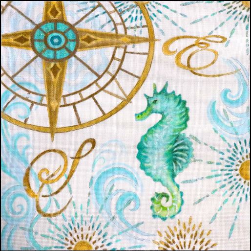 click here to view larger image of Coastal Seahorse (hand painted canvases)