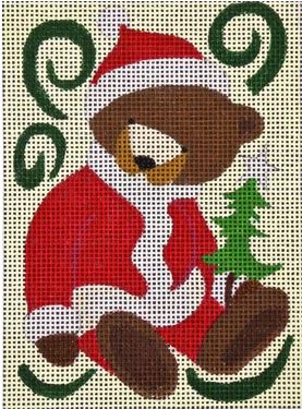 click here to view larger image of Santa Bear (hand painted canvases)