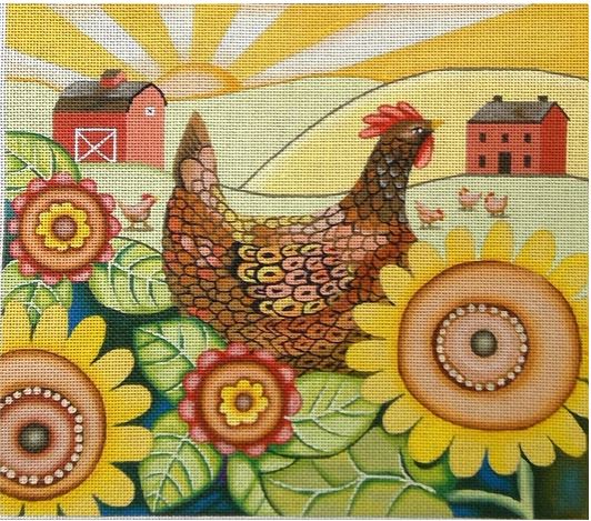 click here to view larger image of Farmers Sunrise (hand painted canvases)