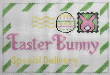 click here to view larger image of Mini Easter Bunny Letter (hand painted canvases)