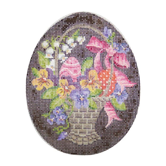 click here to view larger image of Grand Easter Basket Egg (hand painted canvases)