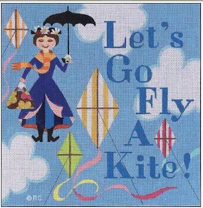 click here to view larger image of Lets Go Fly A Kite (hand painted canvases)