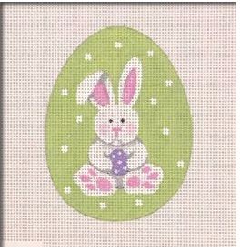 click here to view larger image of Floppy Bunny Flat Egg (printed canvas)