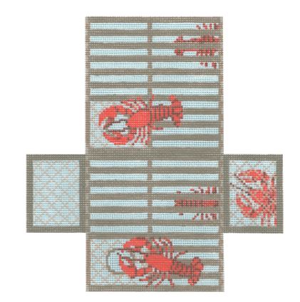 click here to view larger image of Lobster Trap (hand painted canvases)