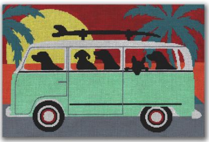 click here to view larger image of Beach Trip (hand painted canvases)
