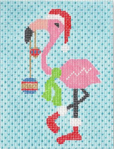 click here to view larger image of Decorated Flamingo (hand painted canvases)