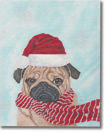 click here to view larger image of Humbug Pug (hand painted canvases)