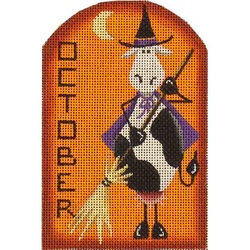 click here to view larger image of Moo Witch - October (hand painted canvases)