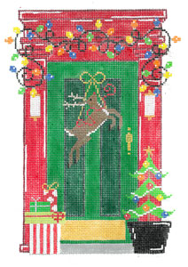 click here to view larger image of December Door (hand painted canvases)