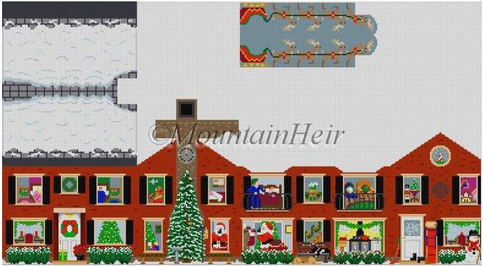 click here to view larger image of Christmas House - 3D (hand painted canvases)