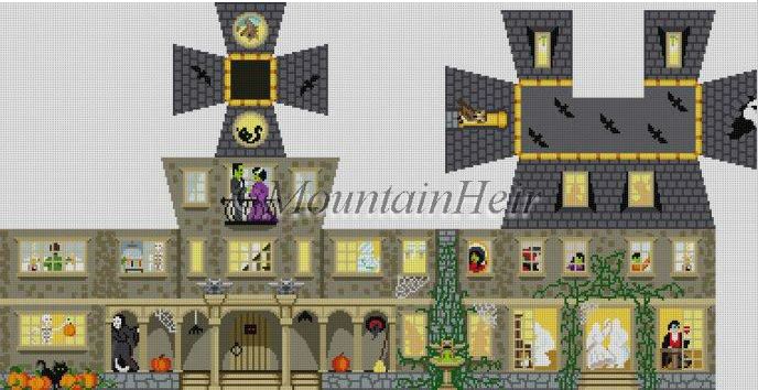 click here to view larger image of Halloween House - 3D (hand painted canvases)