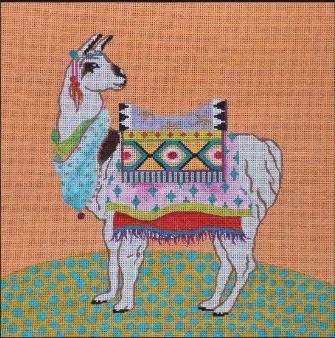 click here to view larger image of Llama (hand painted canvases)