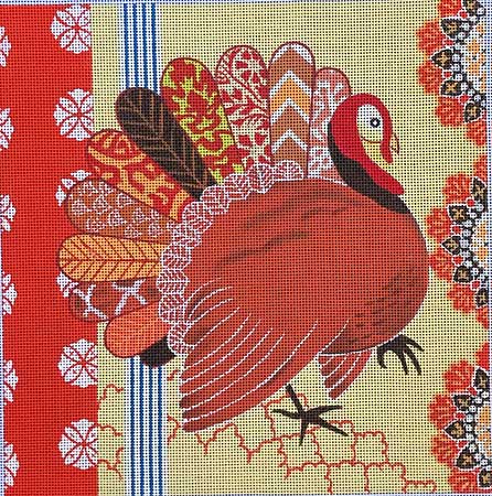 click here to view larger image of Boha Turkey  (hand painted canvases)