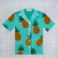 click here to view larger image of Pineapple Hawaiian Shirt (hand painted canvases)