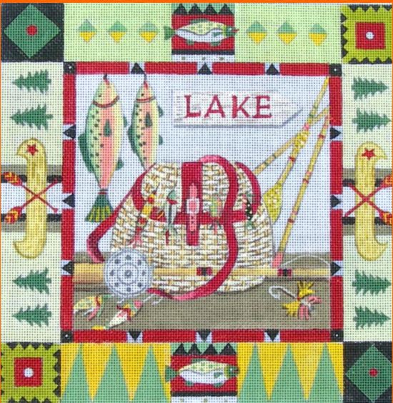 click here to view larger image of Lodge Lake (hand painted canvases)