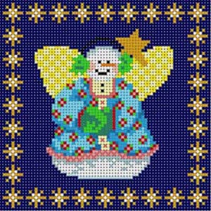 click here to view larger image of Snow Angel Ornament (hand painted canvases)