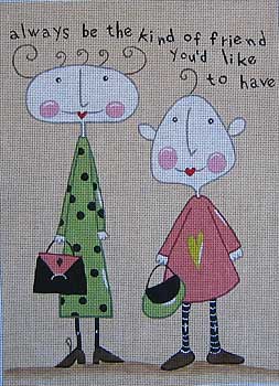 click here to view larger image of Friendship (hand painted canvases)