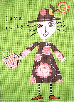 click here to view larger image of Java Junky (hand painted canvases)
