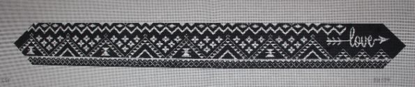 click here to view larger image of Boho Belt b/w (hand painted canvases)