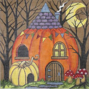 click here to view larger image of Pumpkin House (hand painted canvases)
