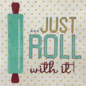 click here to view larger image of Just Roll with It (hand painted canvases)