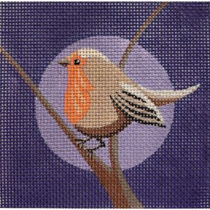 click here to view larger image of Brown Bird on Purple (hand painted canvases)