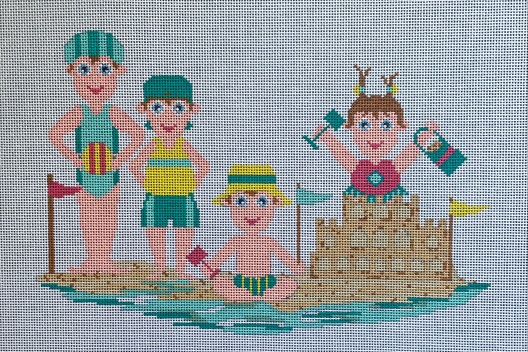 click here to view larger image of Sand Castle Kids (hand painted canvases)