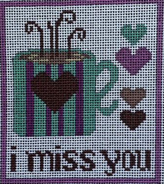 click here to view larger image of I Miss You (hand painted canvases)