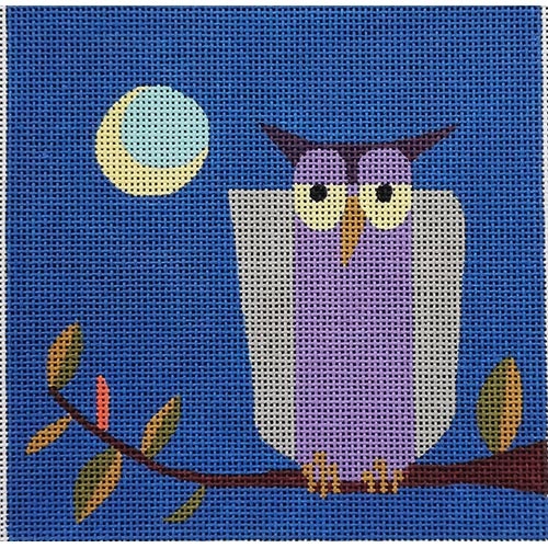 click here to view larger image of Crescent Moon Owl (hand painted canvases)