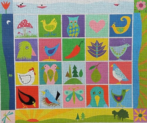 click here to view larger image of Little Birds - 18M (hand painted canvases)