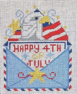 click here to view larger image of Happy 4th of July Letter (hand painted canvases)