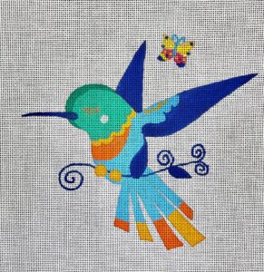 click here to view larger image of Hummingbird  (hand painted canvases)
