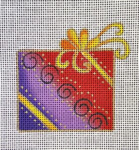click here to view larger image of Purple Present (hand painted canvases)
