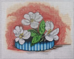 click here to view larger image of Magnolias  (hand painted canvases)