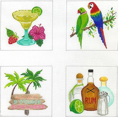 click here to view larger image of Coasters - Margaritaville Themes  (hand painted canvases 2)