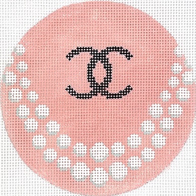 click here to view larger image of Chanel C’s w/Double Strand Pearls  (hand painted canvases 2)