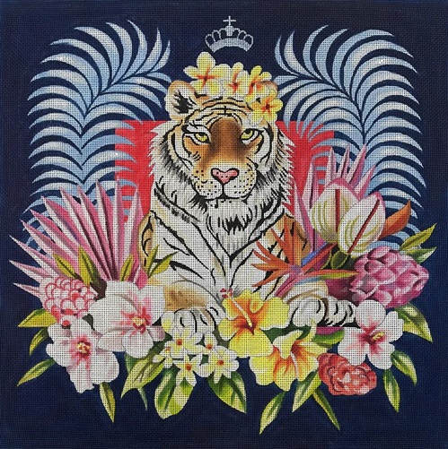 click here to view larger image of Tropical Royal Tiger - AN453-B   (hand painted canvases)