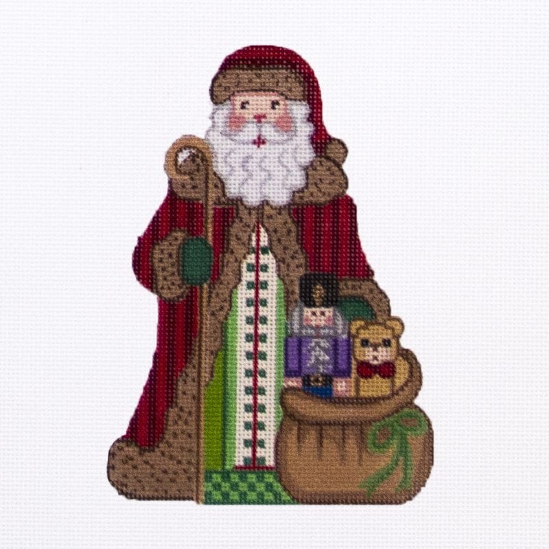 click here to view larger image of Shaped Ornament Santa/Sack LO-25 (hand painted canvases)