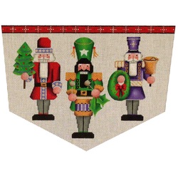 click here to view larger image of Nutcracker Cuff - 13M (hand painted canvases)