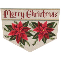 click here to view larger image of Poinsettia Cuff - 13M (hand painted canvases)