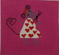 click here to view larger image of Girly Mouse (hand painted canvases)