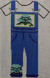 click here to view larger image of Turtle Overalls (hand painted canvases)