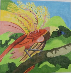 click here to view larger image of Bird of Paradise (hand painted canvases)