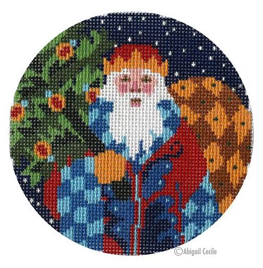 click here to view larger image of Jacobean Santa  (hand painted canvases)