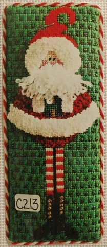 click here to view larger image of Santa Long Stockings (hand painted canvases)