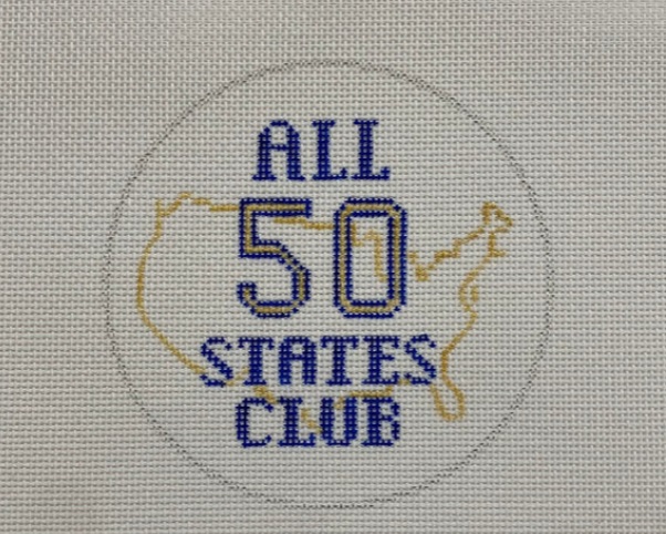 click here to view larger image of All 50 States Club (hand painted canvases)