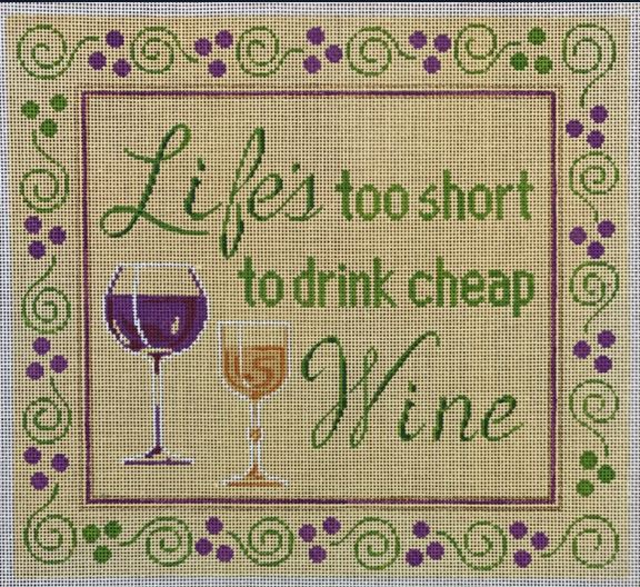 click here to view larger image of Cheap Wine (hand painted canvases)