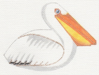 click here to view larger image of White Pelican (hand painted canvases)